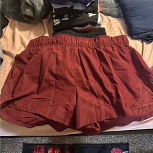 Women's Red Shorts